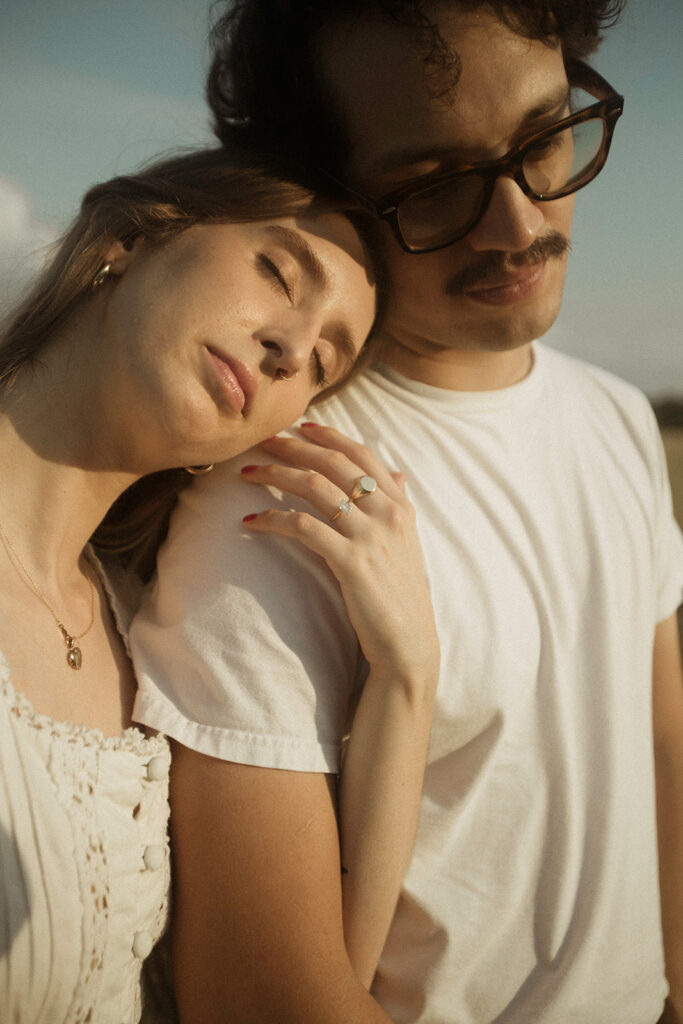 Golden hour portraits. Engagement session in Nashville